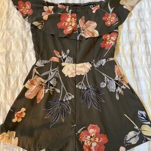 Floral Off-Shoulder Romper